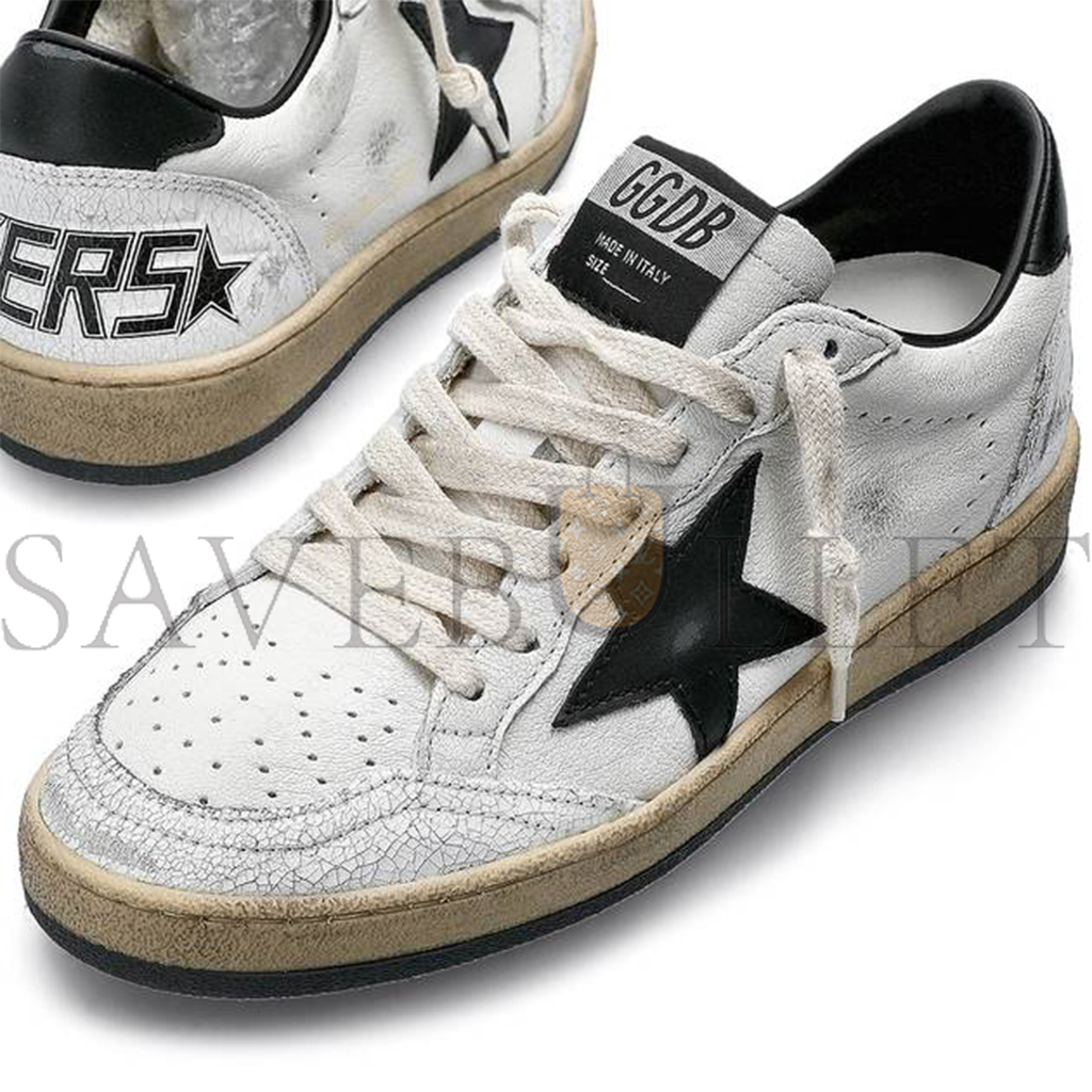 GOLDEN GOOSE NAPPA LEATHER BALL STAR SNEAKER WHITE GWF00117